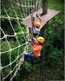 *Rede, para escalada, em corda resistente  maciça,  malha de 30 cm, medidas  2,5x1